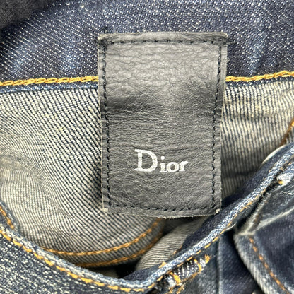 Dior HOMME ディオールオム 163D007TX995 11SS ブルー ボタンフライ JAKE ジェイク ストレッチデニムパンツ ボトムス