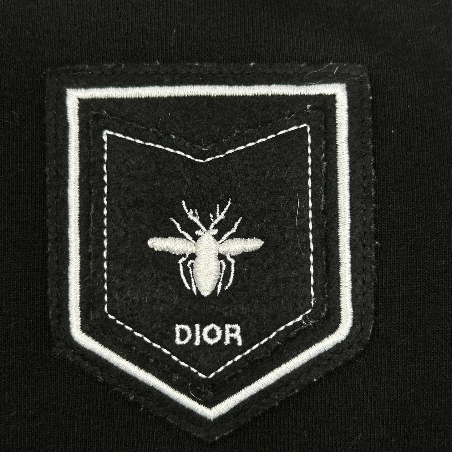 Dior HOMME RESORT ディオールオムリゾート ブラック ビー刺繍 ダブルジップ ジップアップ フーディ ジャケット