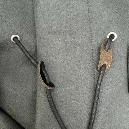 sacai サカイ 23SS 23-03114M グレー×ネイビー ウール ナイロン ドッキング チェスターコート コート