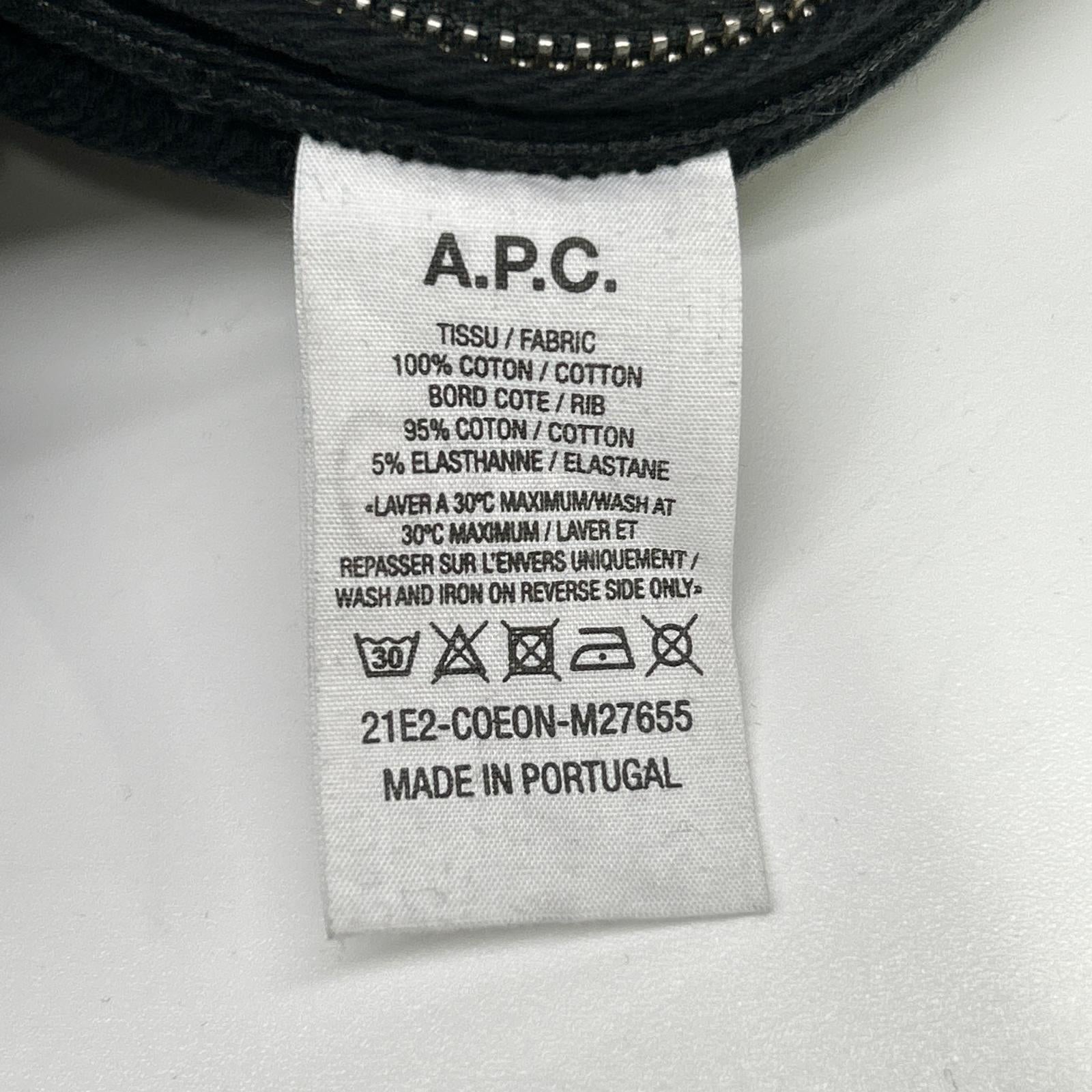 A.P.C. アーペーセー 【×sacai】21E2-COEON-M27655 ブラック フロントプリント フーディ トップス
