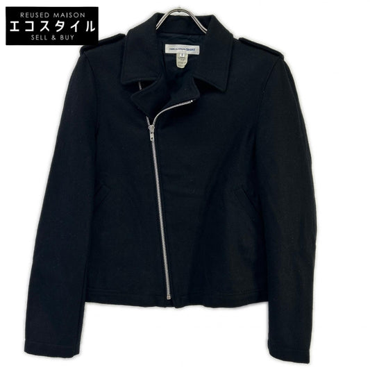COMMEdesGARCONS SHIRT コムデギャルソンシャツ 11AW W19138 ブラック ウール ダブルライダースジャケット ジャケット