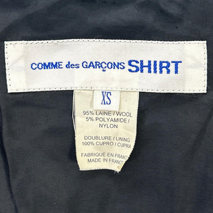 COMMEdesGARCONS SHIRT Comme des Garçons Shirt 11AW W19138 Black Wool Double Rider Jacket