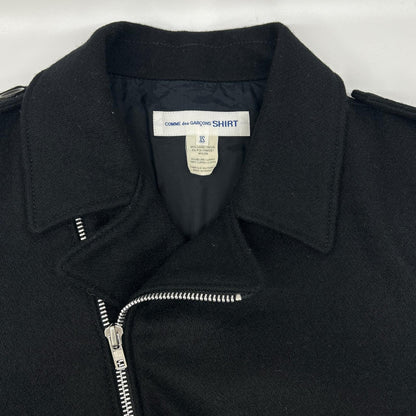COMMEdesGARCONS SHIRT Comme des Garçons Shirt 11AW W19138 Black Wool Double Rider Jacket