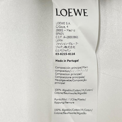 LOEWE ロエベ H526Y24J14 ホワイト ロゴ刺繍 クルーネック ロングスリーブ スウェット トップス