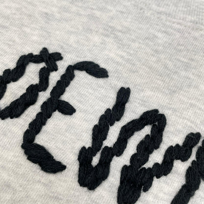 LOEWE ロエベ H526Y24J14 ホワイト ロゴ刺繍 クルーネック ロングスリーブ スウェット トップス