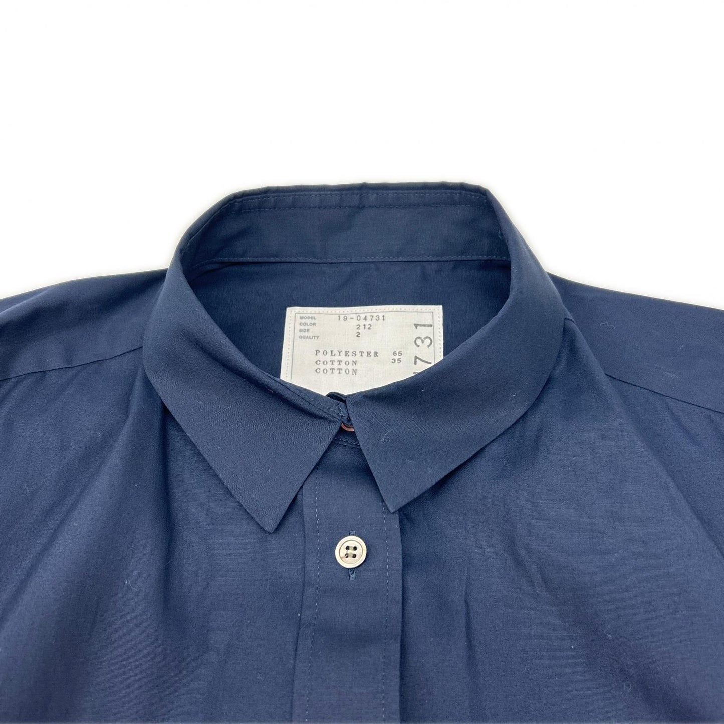 sacai サカイ 19年製 19-04731 ネイビー×カーキ ジップ ドッキング シャツ ジャケット