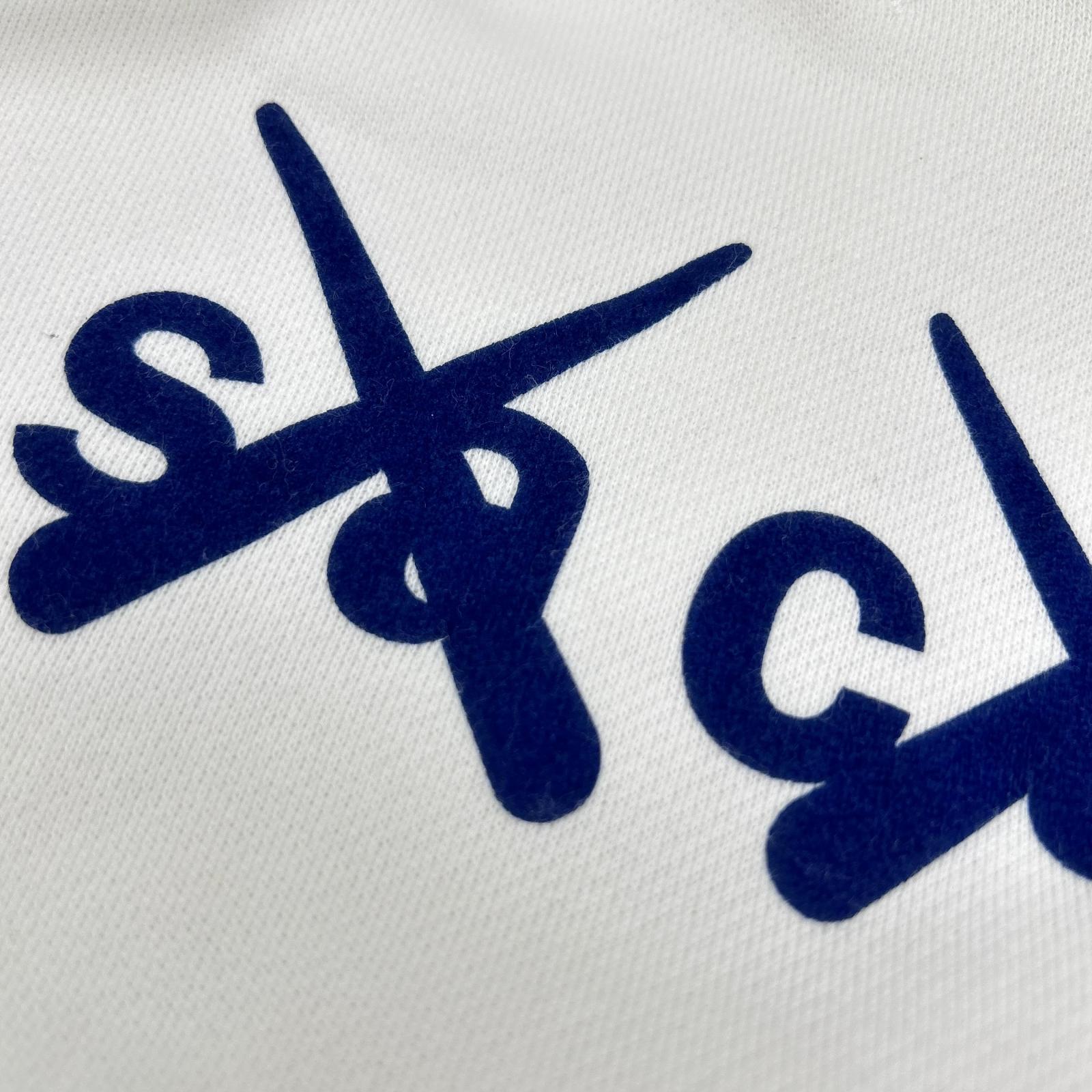 sacai 【×KAWS】2021 21-0286S White flock print hoodie Tops