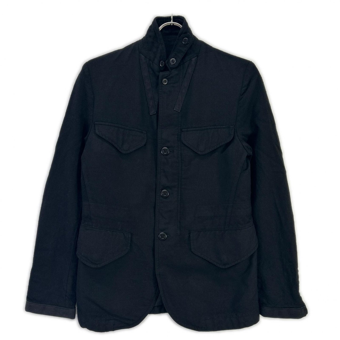 COMMEdesGARCONS HOMME Comme des Garçons Homme 13AW HL-J015 Black Garment-Dyed 4-Pocket Zip-Up Jacket
