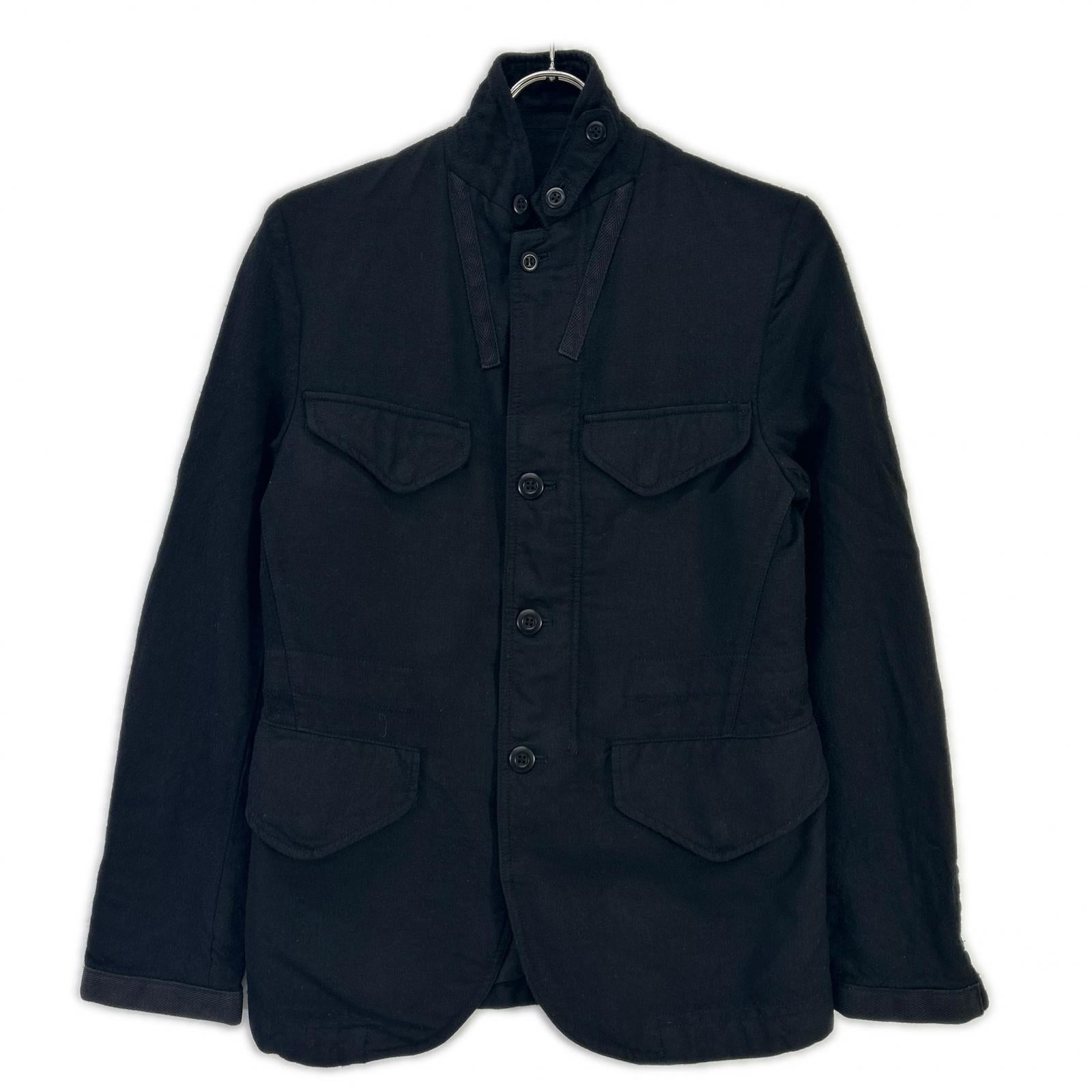 COMMEdesGARCONS HOMME Comme des Garçons Homme 13AW HL-J015 Black Garment-Dyed 4-Pocket Zip-Up Jacket
