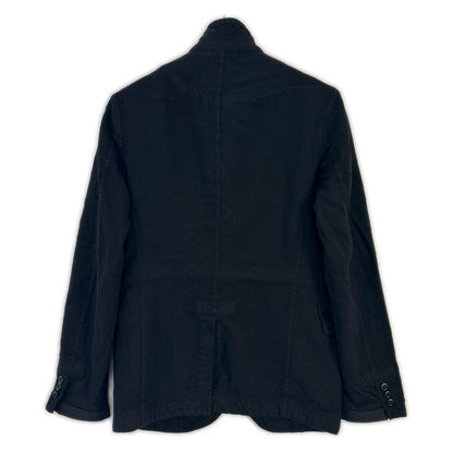 COMMEdesGARCONS HOMME Comme des Garçons Homme 13AW HL-J015 Black Garment-Dyed 4-Pocket Zip-Up Jacket