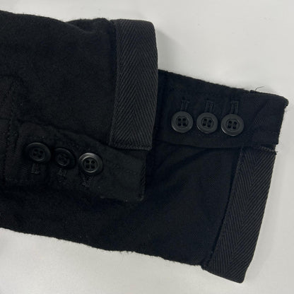 COMMEdesGARCONS HOMME Comme des Garçons Homme 13AW HL-J015 Black Garment-Dyed 4-Pocket Zip-Up Jacket