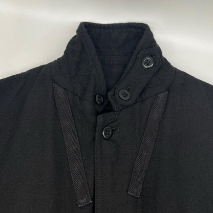 COMMEdesGARCONS HOMME Comme des Garçons Homme 13AW HL-J015 Black Garment-Dyed 4-Pocket Zip-Up Jacket