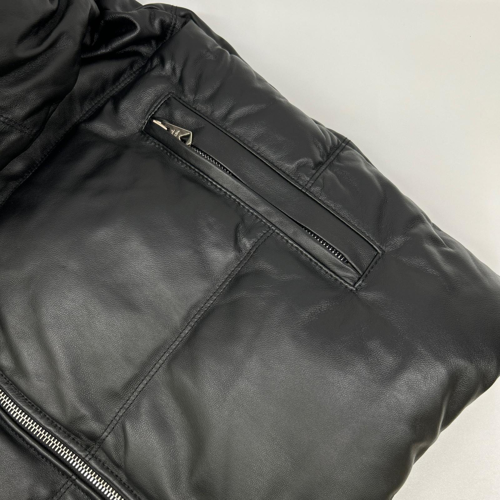 PaulSmith ポールスミス 243125 ブラック シープレザーダウンジャケット ジャケット