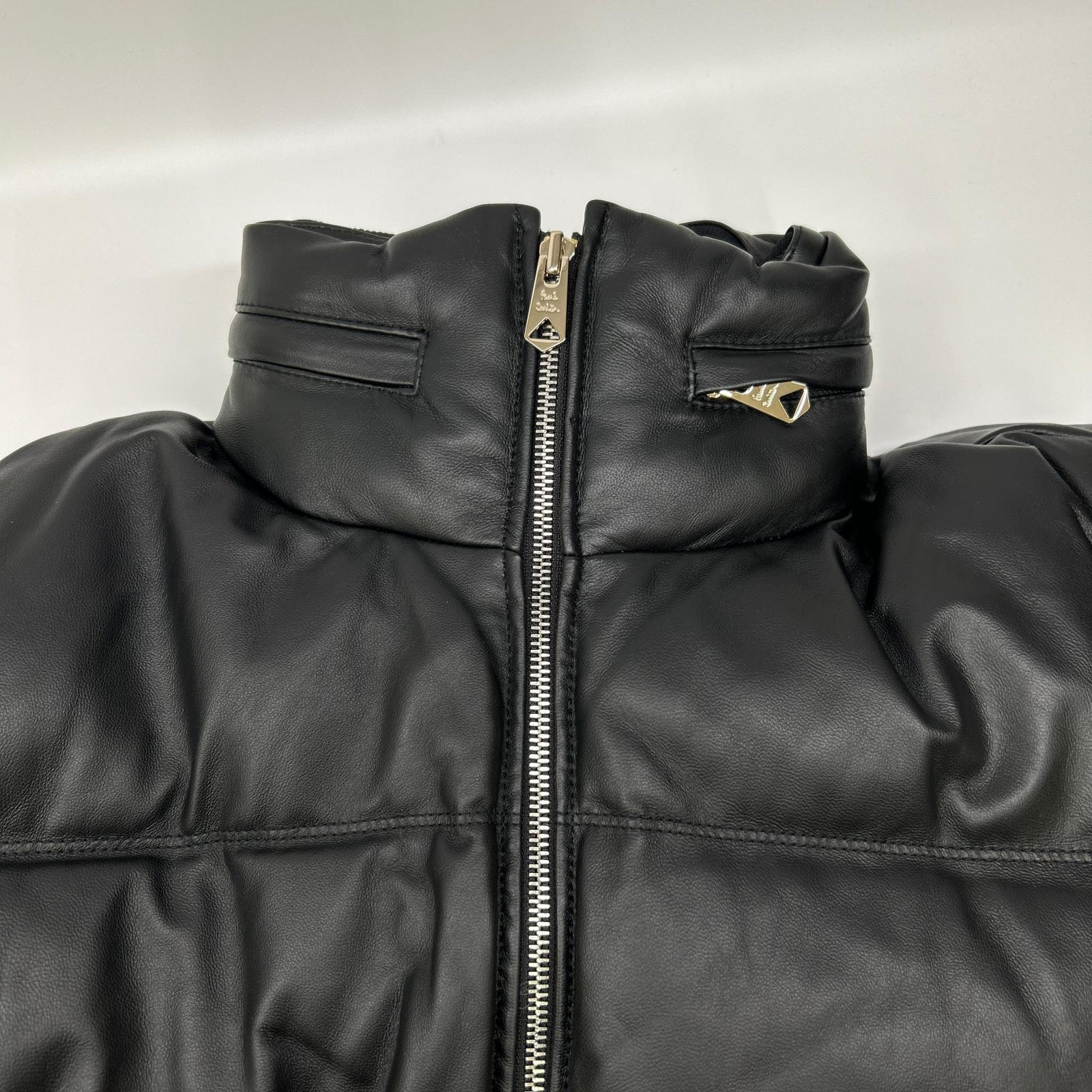 PaulSmith ポールスミス 243125 ブラック シープレザーダウンジャケット ジャケット