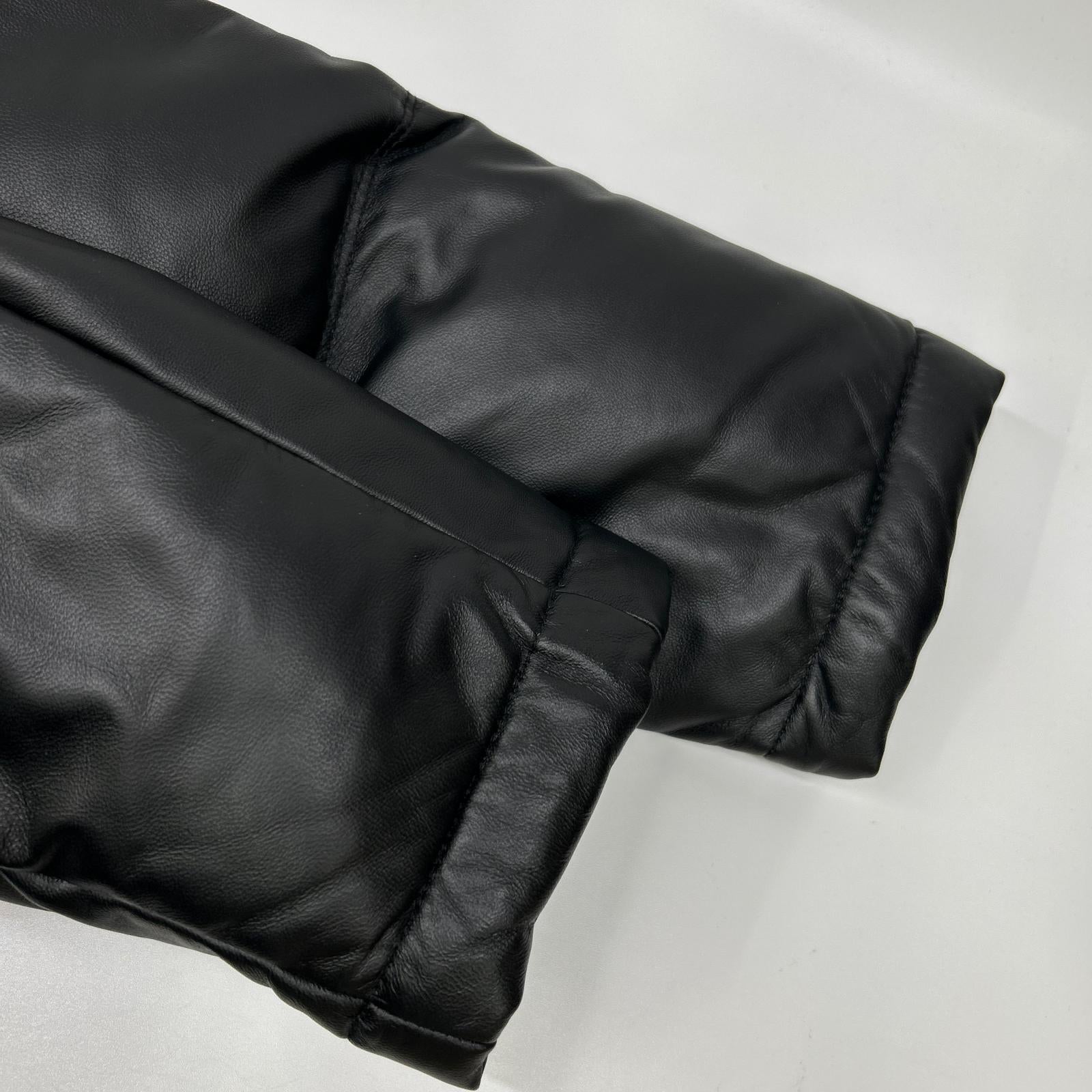 PaulSmith ポールスミス 243125 ブラック シープレザーダウンジャケット ジャケット