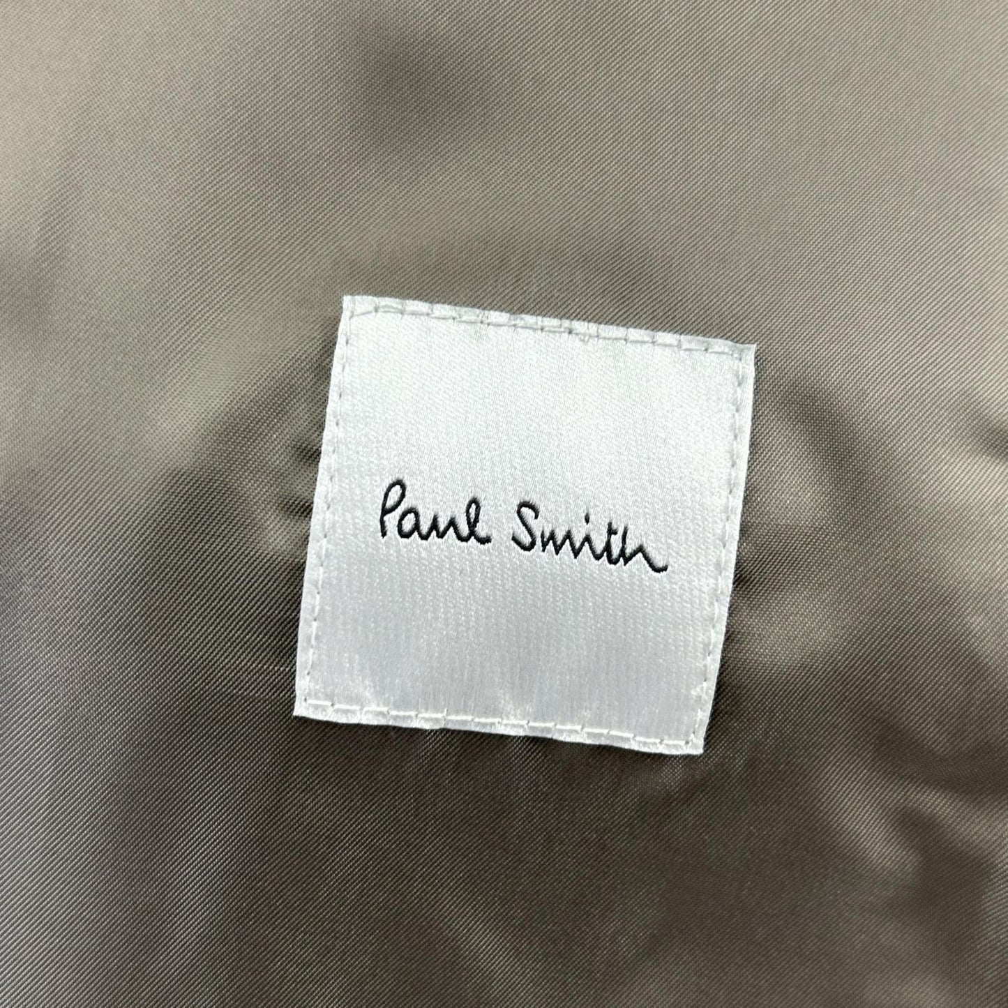 PaulSmith ポールスミス 143168 カーキグレー シープレザー ジップアップ シングルライダース ジャケット ジャケット