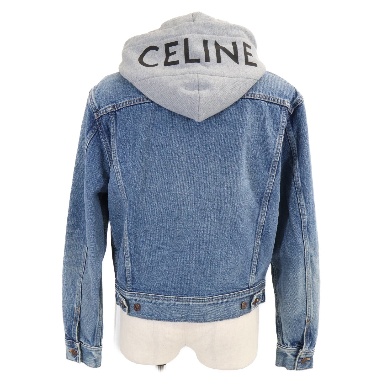 CELINE セリーヌ 【国内正規】フードドッキング デニム トラッカージャケット ジャケット
