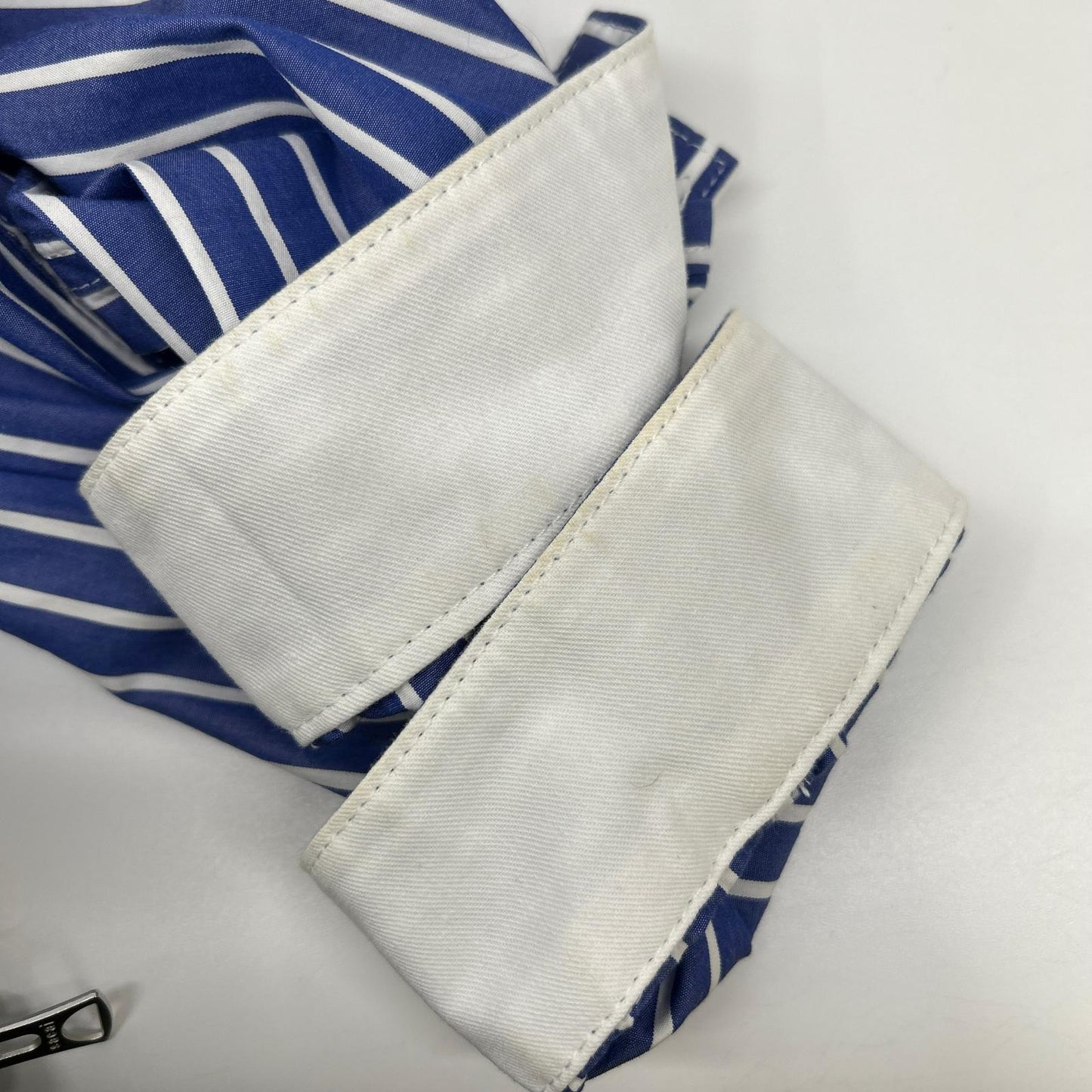 sacai サカイ 21年製 21-02493M ブルー×ホワイト ストライプ ロングスリーブ ボタンシャツ トップス