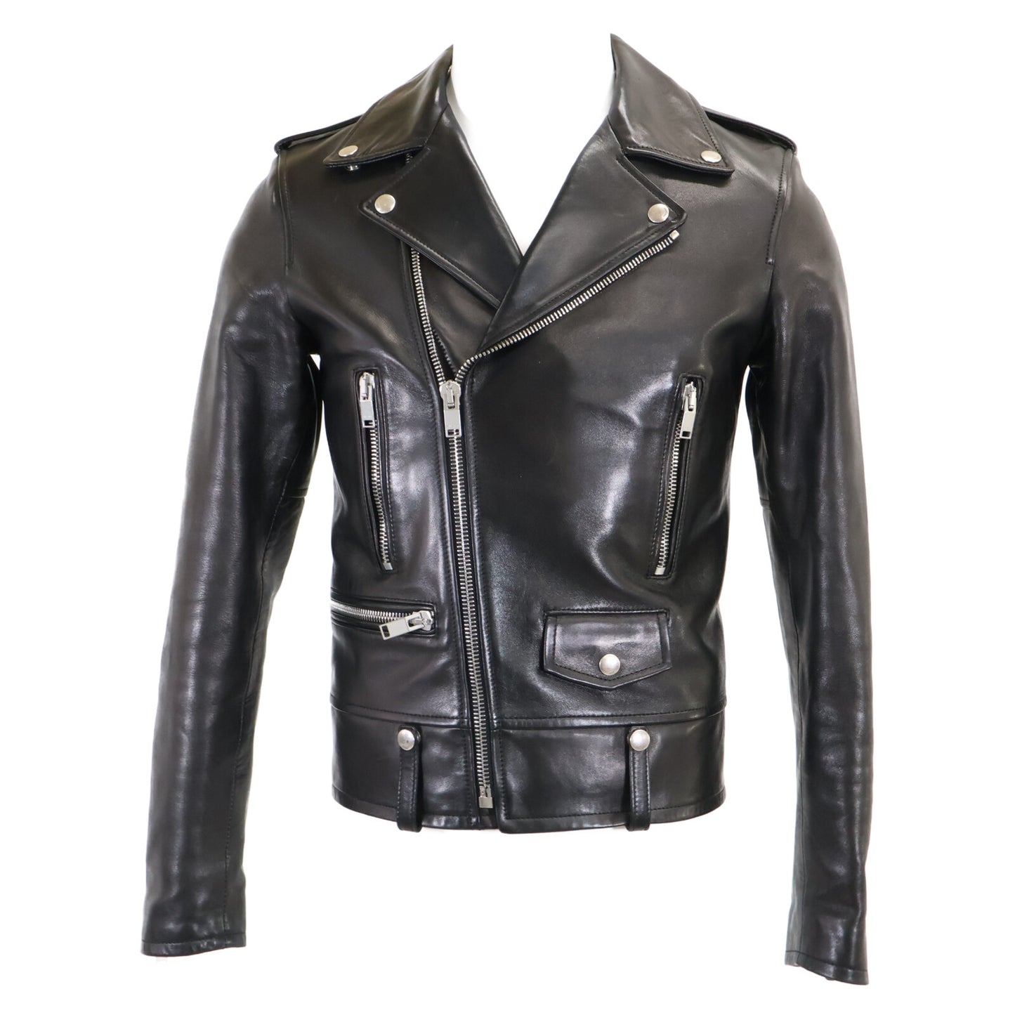 SAINT LAURENT PARIS サンローランパリ 【国内正規】397290 Y5YA1 エディ期 ラムレザー クラシックモーターサイクルジャケット ジャケット