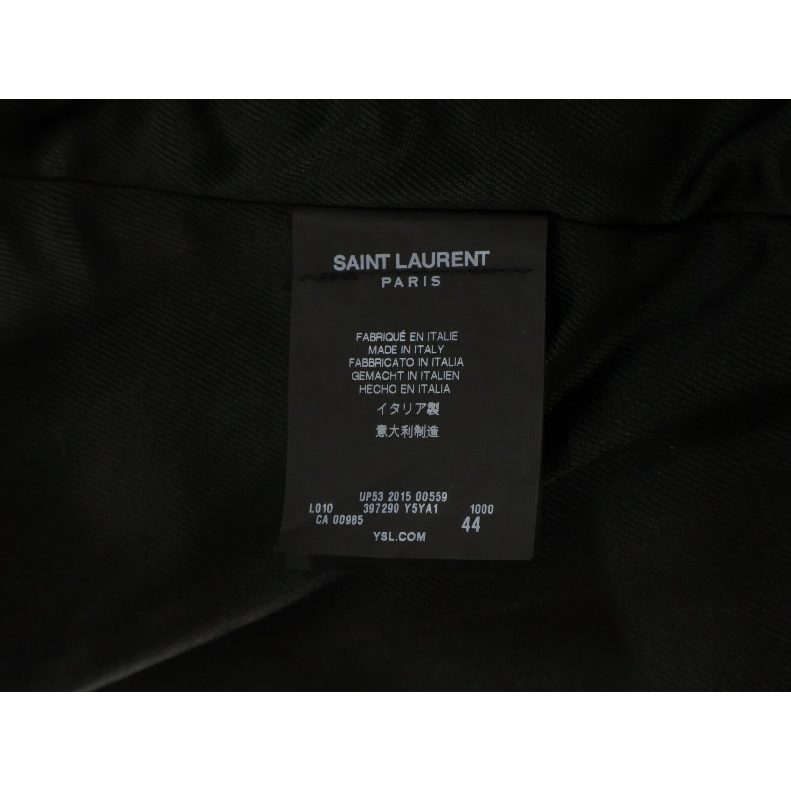 SAINT LAURENT PARIS サンローランパリ 【国内正規】397290 Y5YA1 エディ期 ラムレザー クラシックモーターサイクルジャケット ジャケット