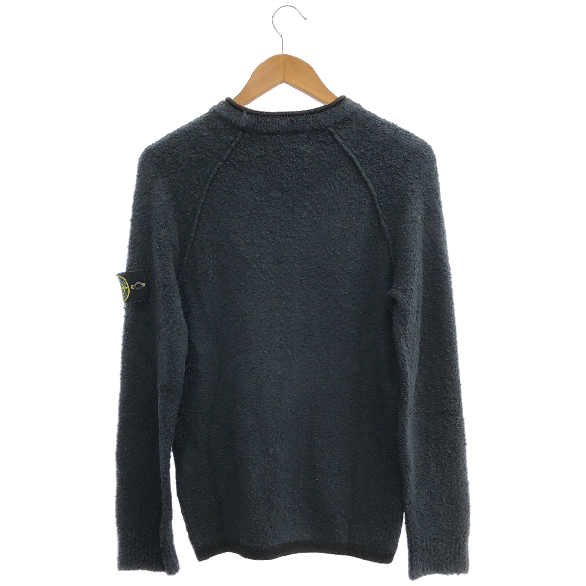 STONE ISLAND ストーンアイランド 19年製 7115570D2 ネイビー Teddy crewneck sweater テディ ロゴワッペン クルーネックスウェット トップス