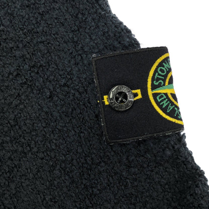 STONE ISLAND ストーンアイランド 19年製 7115570D2 ネイビー Teddy crewneck sweater テディ ロゴワッペン クルーネックスウェット トップス