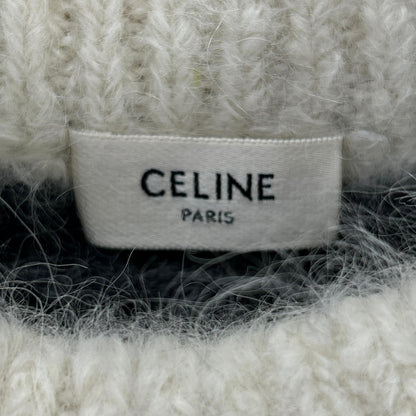 CELINE セリーヌ 2A722383D チャコール アルパカウール モヘア ジャガード フェアアイル ニット トップス