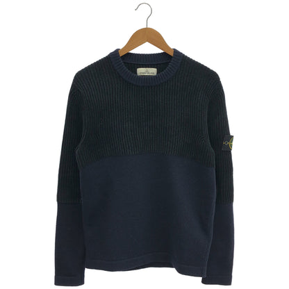STONE ISLAND ストーンアイランド 19AW 7115570D2 ネイビー ラグランスリーブニットセーター トップス
