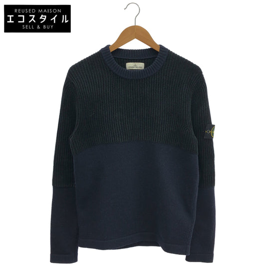 STONE ISLAND ストーンアイランド 19AW 7115570D2 ネイビー ラグランスリーブニットセーター トップス