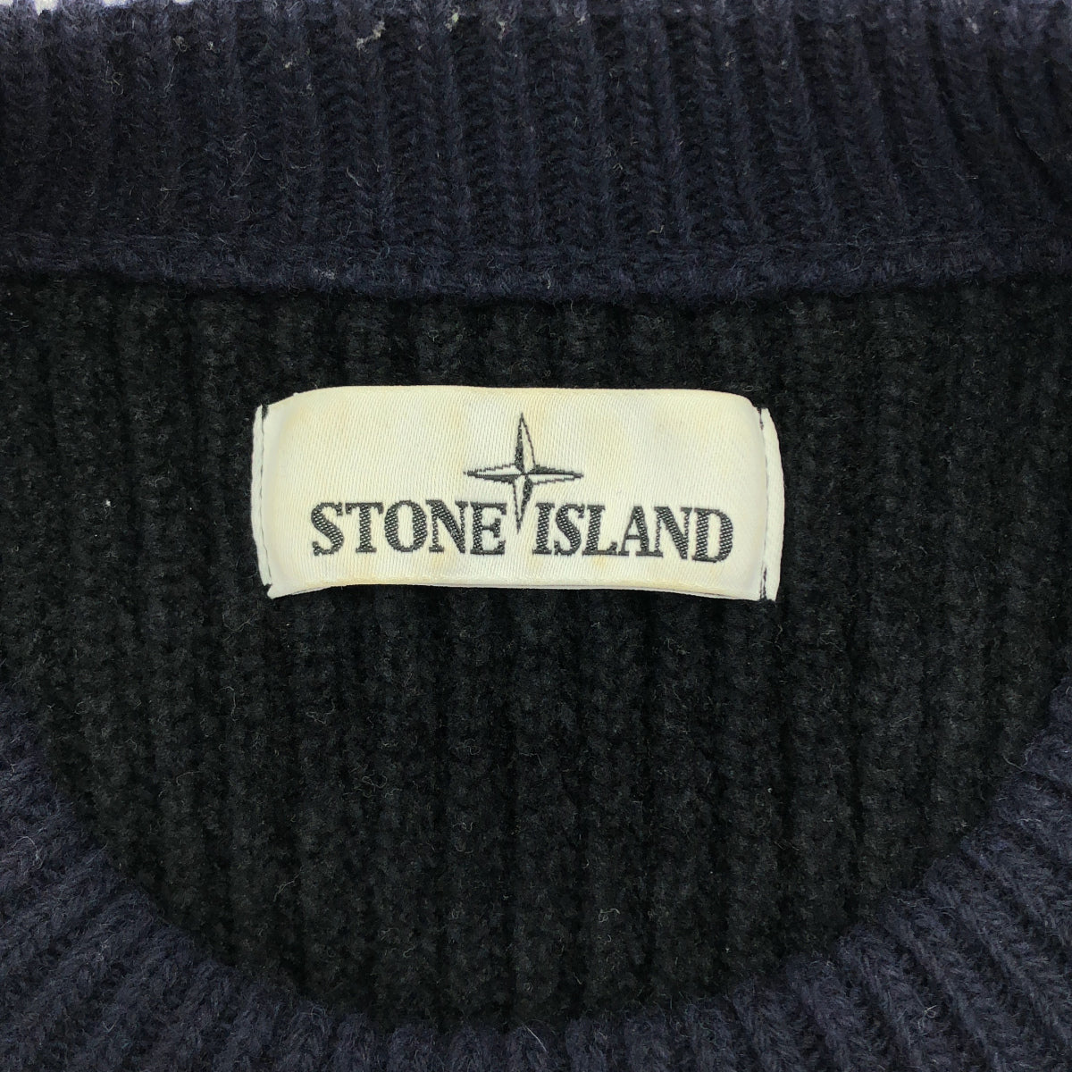 STONE ISLAND ストーンアイランド 19AW 7115570D2 ネイビー ラグランスリーブニットセーター トップス