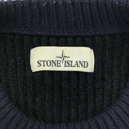 STONE ISLAND ストーンアイランド 19AW 7115570D2 ネイビー ラグランスリーブニットセーター トップス