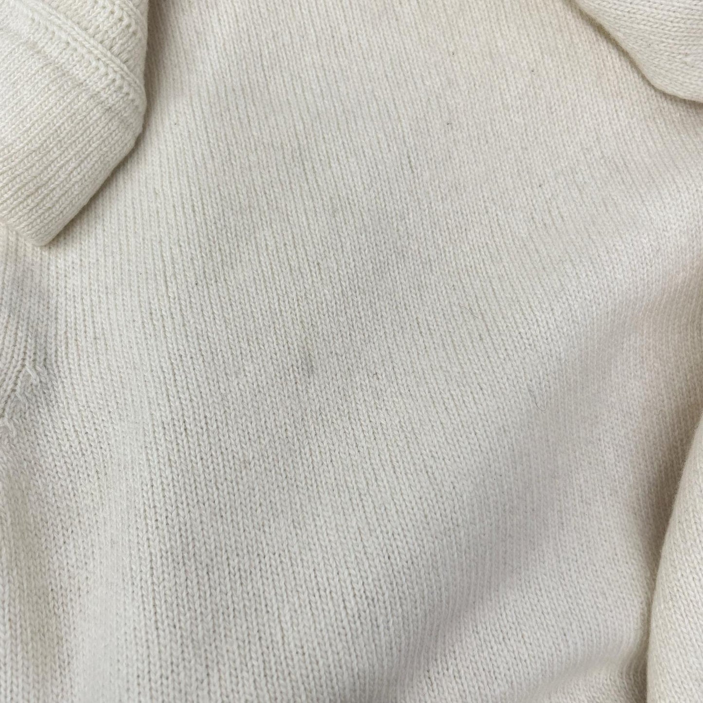 STONE ISLAND ストーンアイランド 18AW 6915540A3 アイボリー ウール クルーネック ロングスリーブ ニット トップス