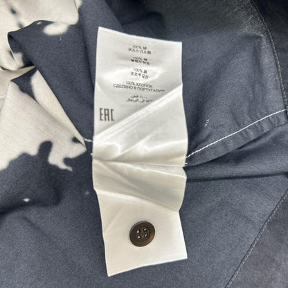 DRIES VAN NOTEN ドリスヴァンノッテン 【×Len Lye】ホワイト×ブラック パームツリー ショートスリーブボタンシャツ トップス