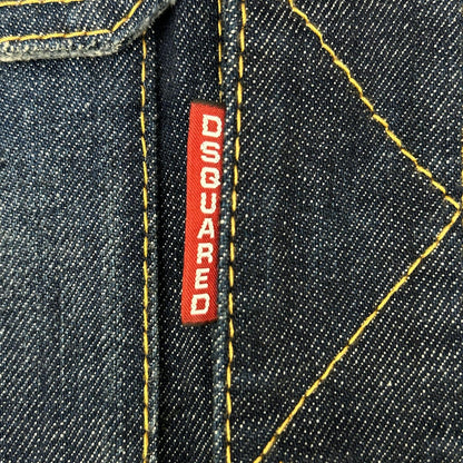 DSQUARED2 ディースクエアード S71AM0500 インディゴ ダメージ加工 デニムジャケット ジャケット