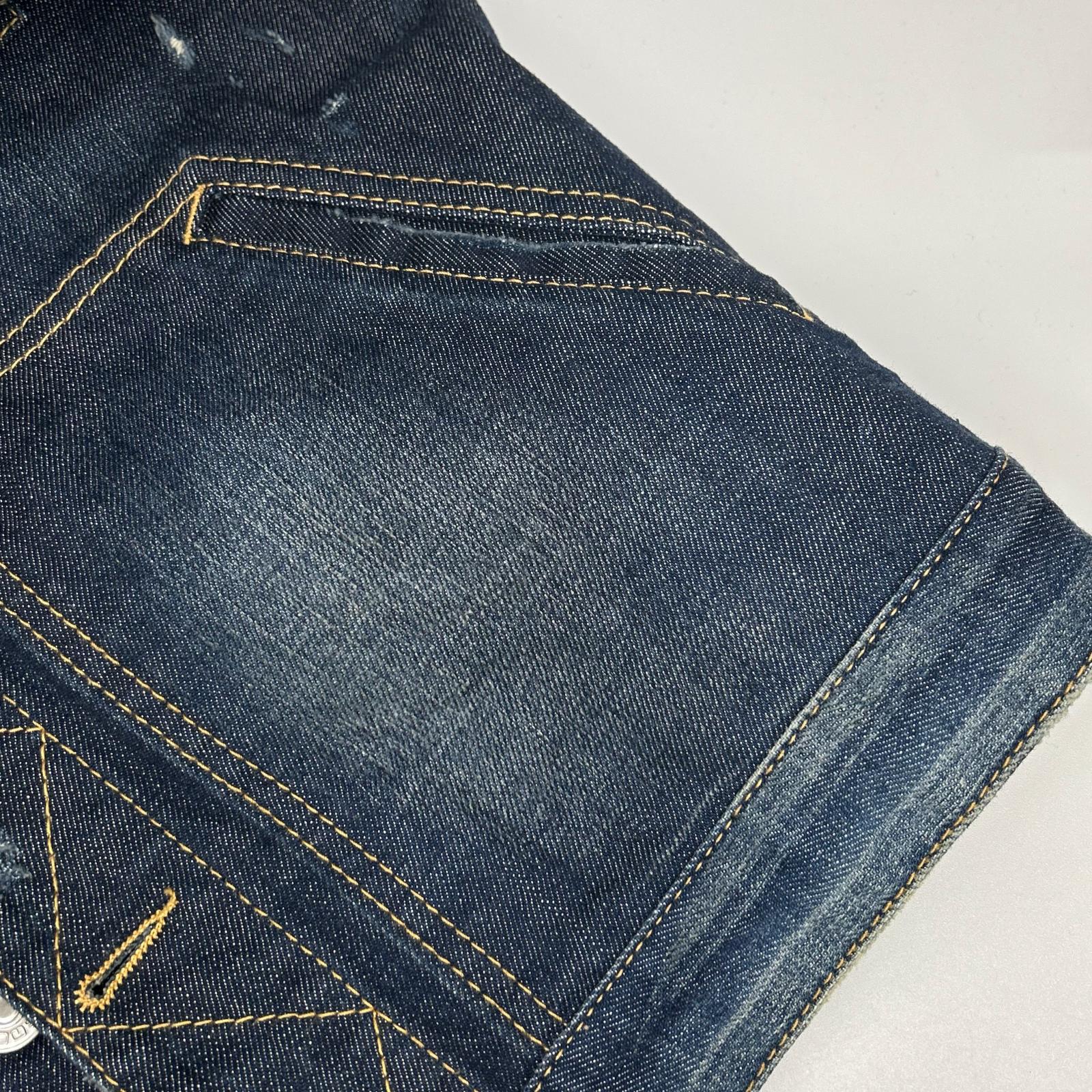 DSQUARED2 ディースクエアード S71AM0500 インディゴ ダメージ加工 デニムジャケット ジャケット