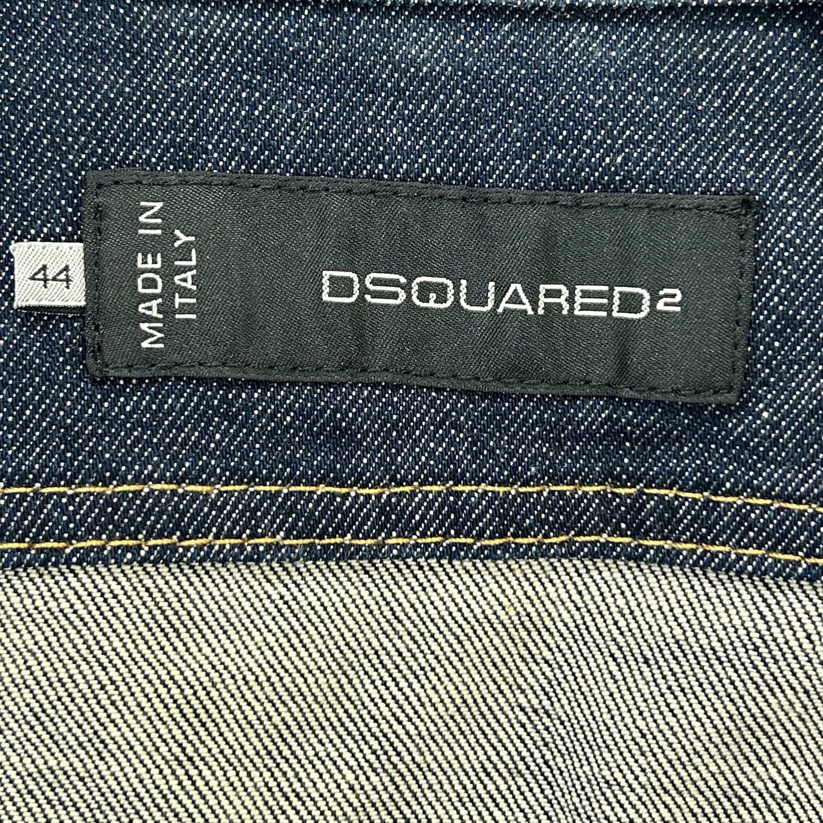 DSQUARED2 ディースクエアード S71AM0500 インディゴ ダメージ加工 デニムジャケット ジャケット