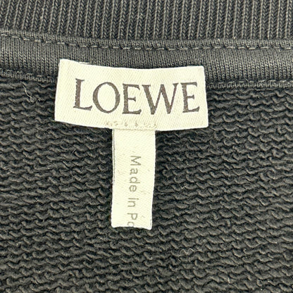 LOEWE ロエベ H526Y24J11 ブラック ロゴ刺繍 クルーネック スウェット トップス