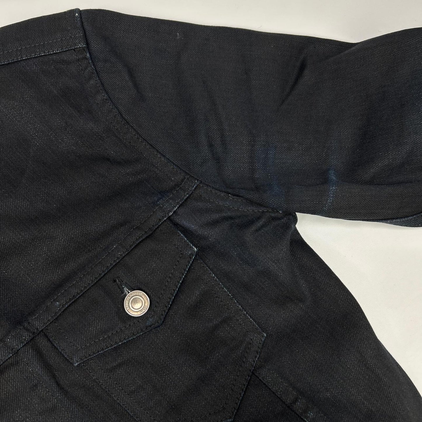 SAINT LAURENT PARIS サンローランパリ 12年製 315415 YU078 ブラック リジットデニムジャケット ジャケット