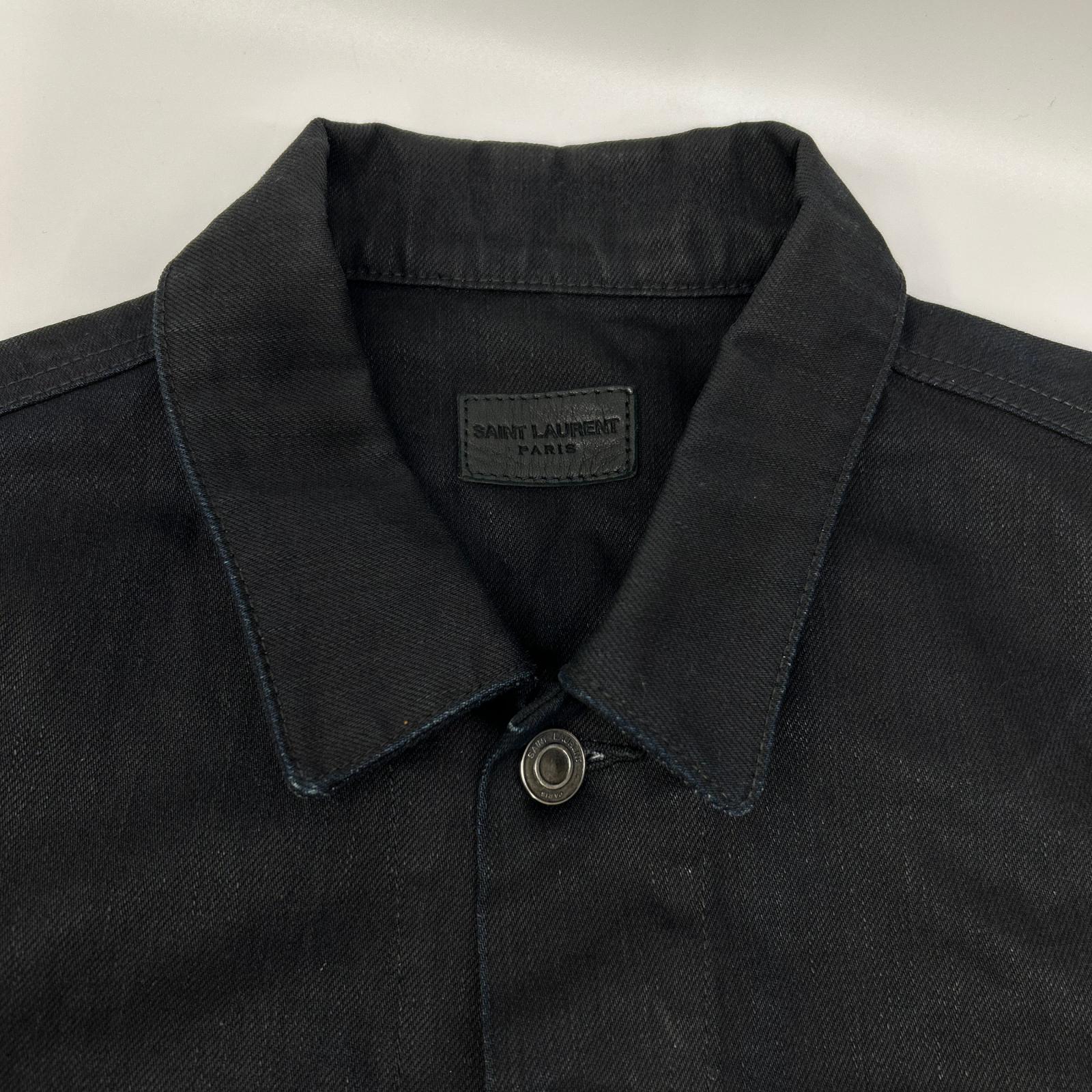 SAINT LAURENT PARIS サンローランパリ 12年製 315415 YU078 ブラック リジットデニムジャケット ジャケット