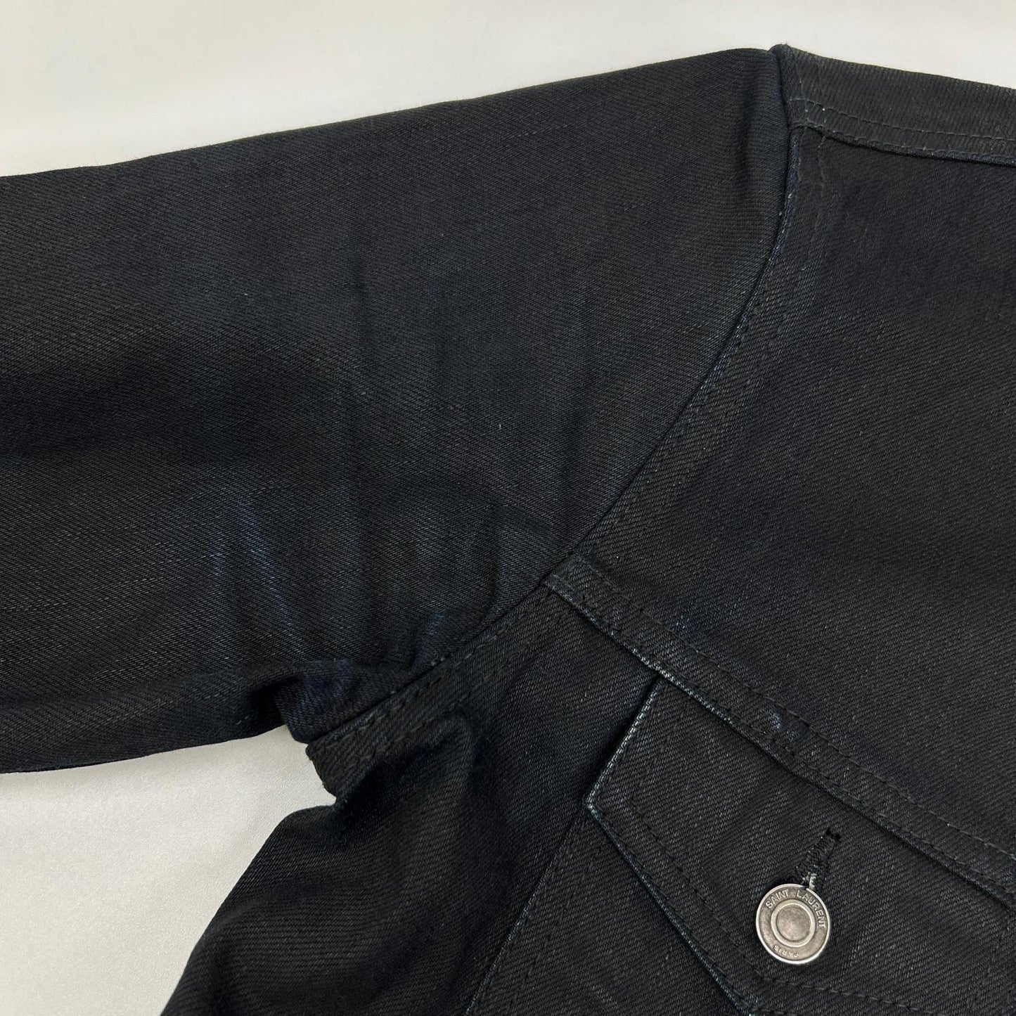 SAINT LAURENT PARIS サンローランパリ 12年製 315415 YU078 ブラック リジットデニムジャケット ジャケット