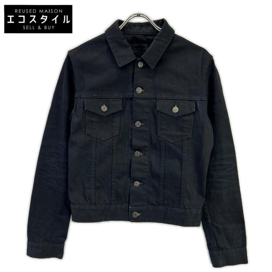 SAINT LAURENT PARIS 2012 315415 YU078 Black Rigid Denim Jacket Jacket