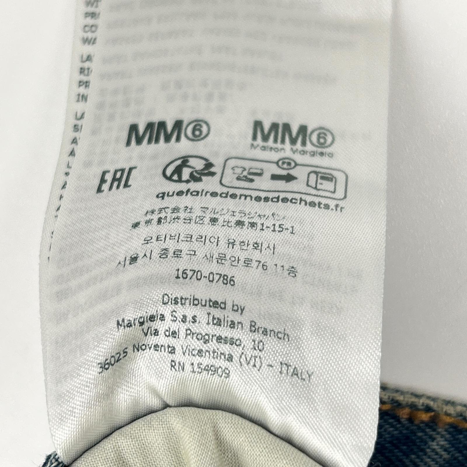 MM6 エムエムシックス 24年製 S52LA0233 ライトブルー ボタンフライ デニムパンツ ボトムス