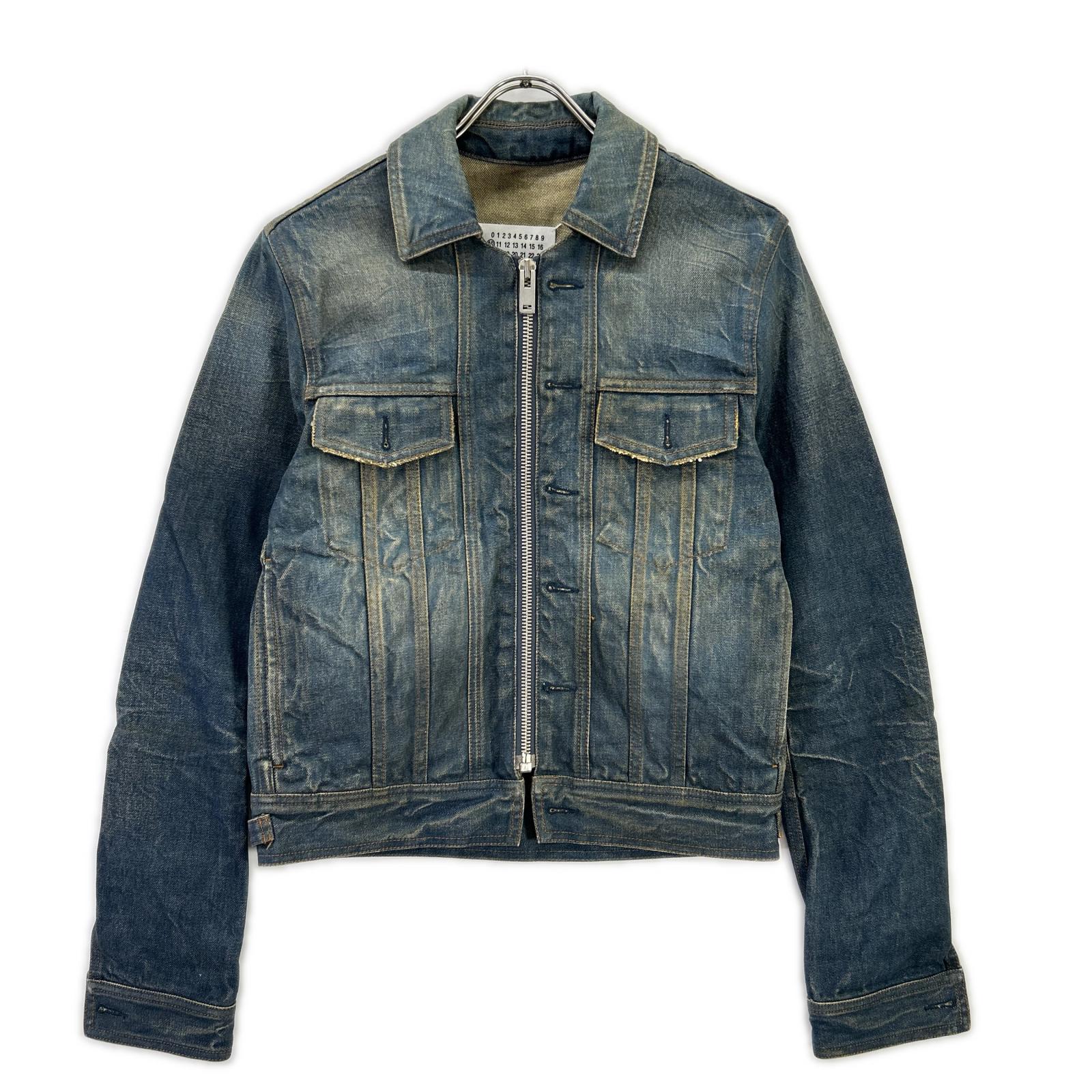 Maison margiela メゾンマルジェラ 16年製 S50AM0255 ブルー 構築 ジップアップ ジャケット ジャケット