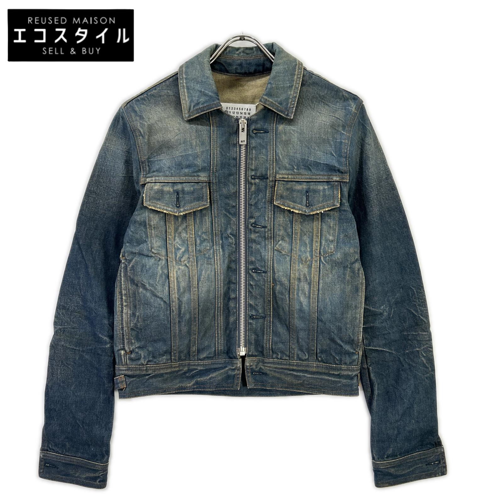 Maison margiela メゾンマルジェラ 16年製 S50AM0255 ブルー 構築 ジップアップ ジャケット ジャケット