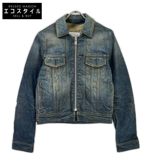 Maison margiela メゾンマルジェラ 16年製 S50AM0255 ブルー 構築 ジップアップ ジャケット ジャケット