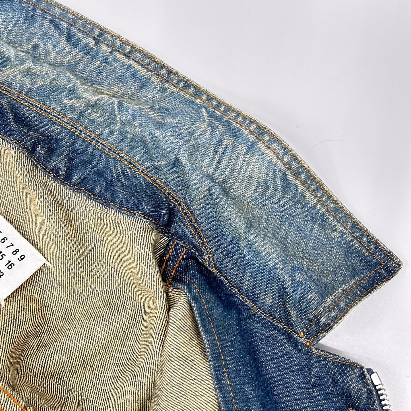 Maison margiela メゾンマルジェラ 16年製 S50AM0255 ブルー 構築 ジップアップ ジャケット ジャケット