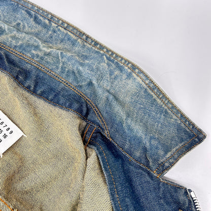 Maison margiela メゾンマルジェラ 16年製 S50AM0255 ブルー 構築 ジップアップ ジャケット ジャケット