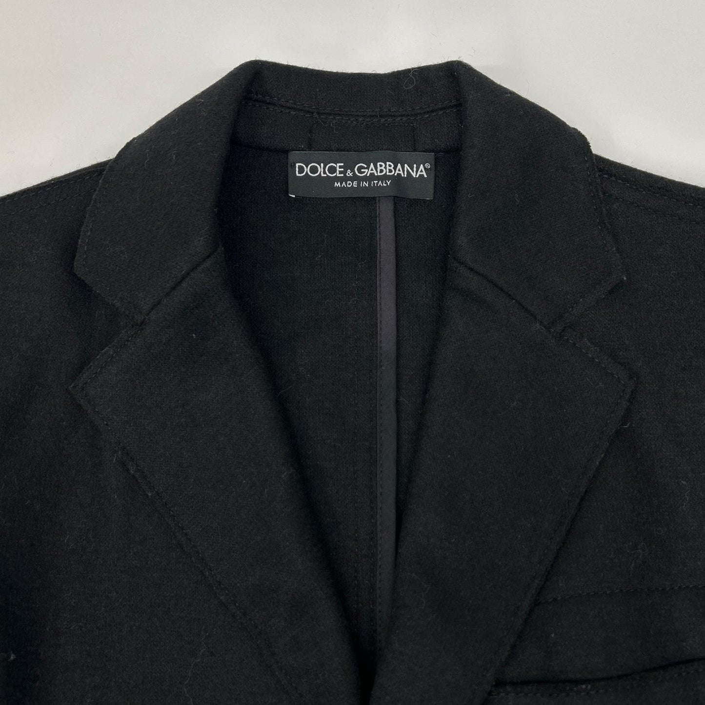 DOLCE&GABBANA ドルチェアンドガッバーナ G9AD1G ブラック ウール テーラードジャケット ジャケット