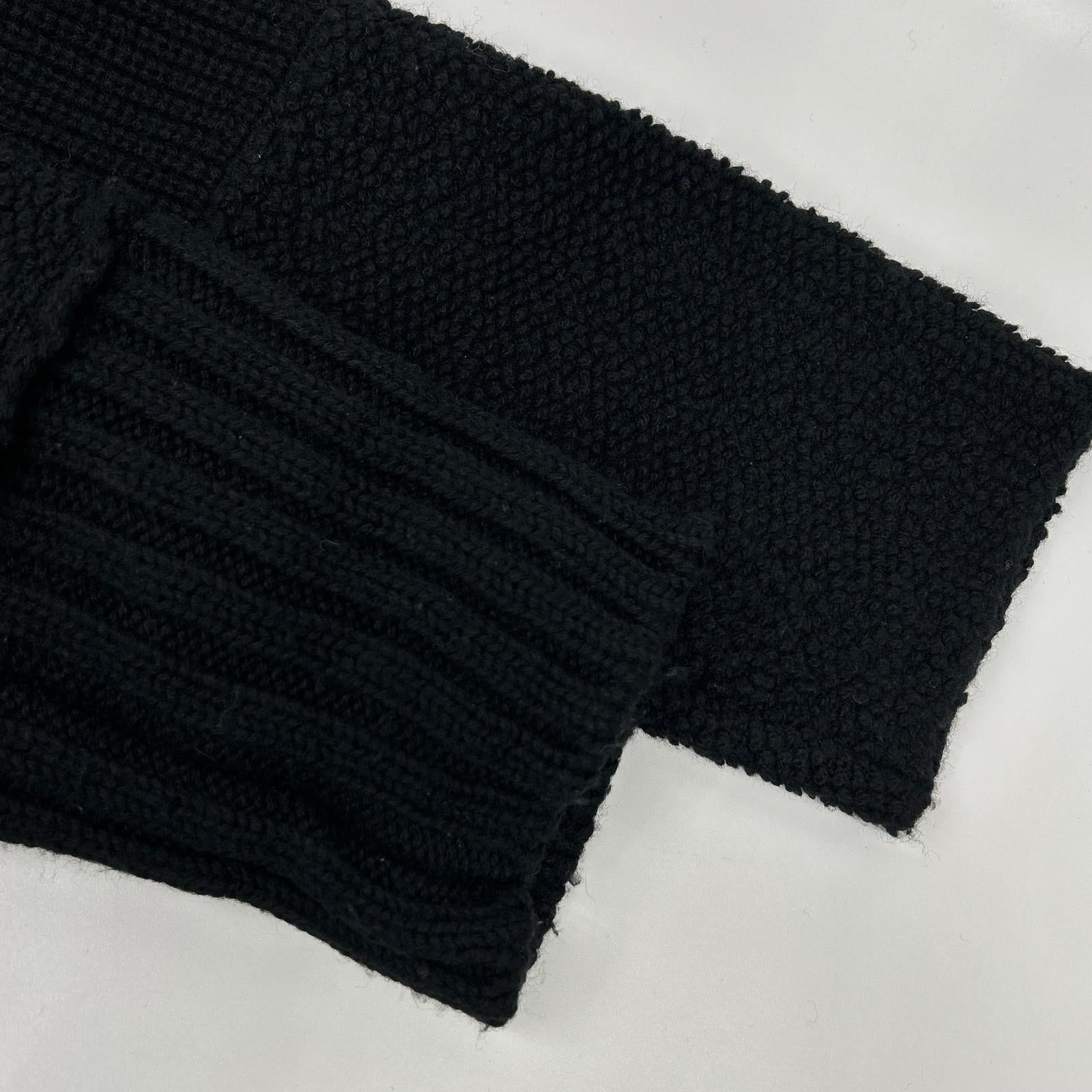 sacai サカイ 20年製 20-02403M ブラック ドッキング ニット プルオーバー トップス