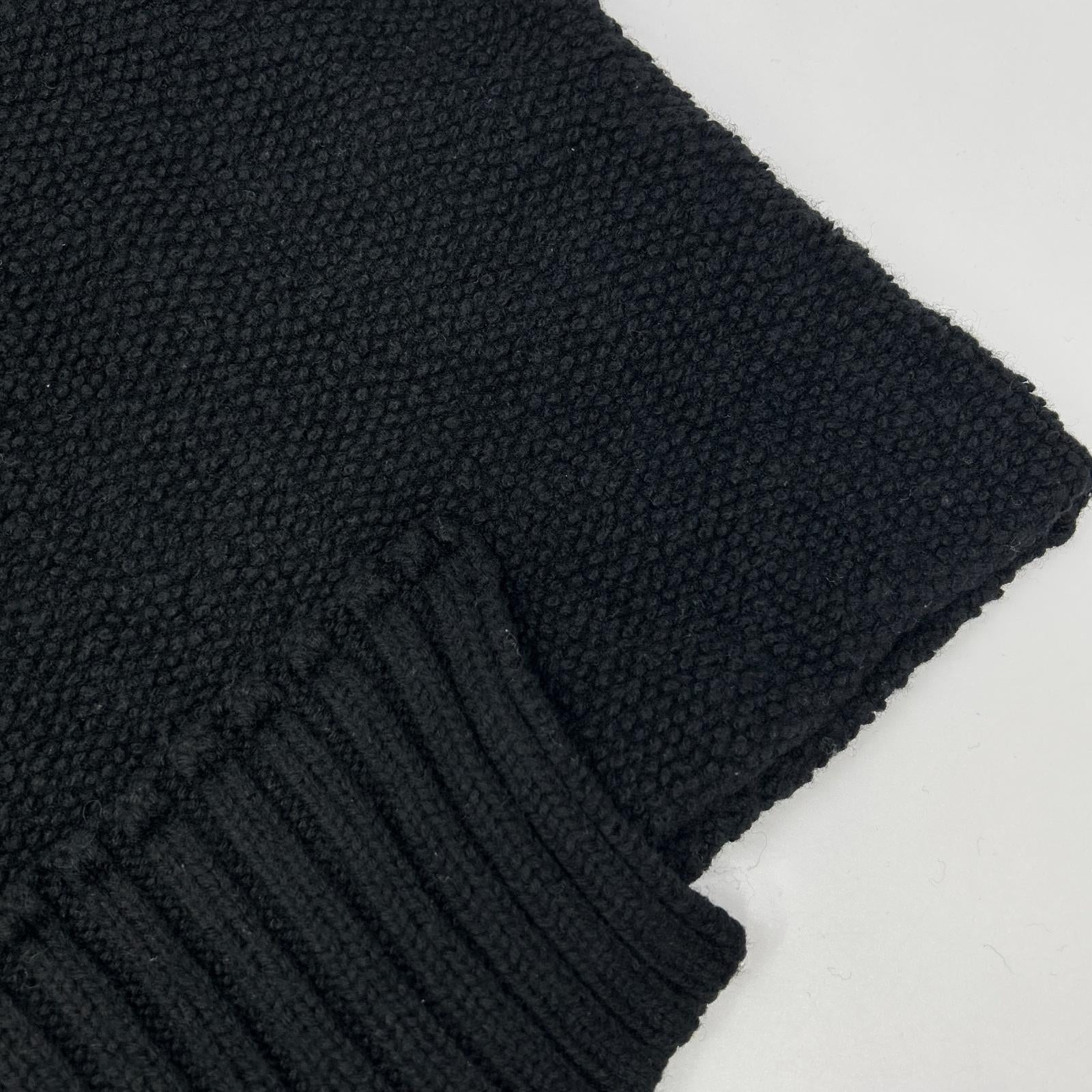 sacai サカイ 20年製 20-02403M ブラック ドッキング ニット プルオーバー トップス